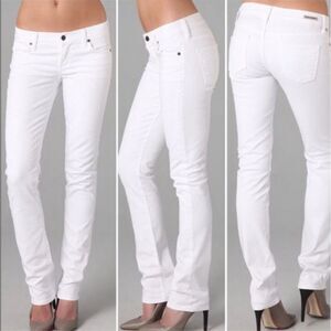 Citizens of Humanity Ava Low Rise Straight Leg White Denim Jeans Women’s Size 28